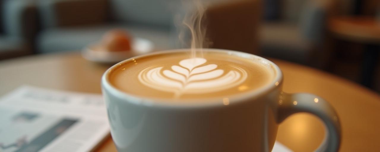 Gemütliche Kaffee-Lounge mit Details